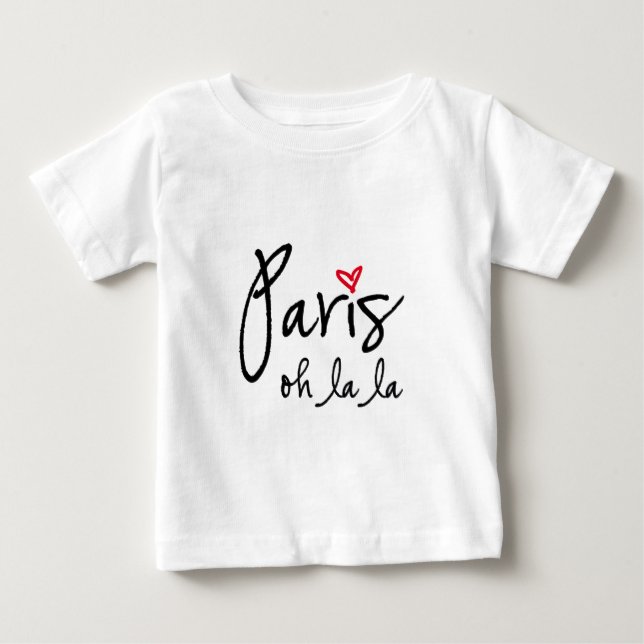 Paris oh la la baby T-Shirt (Front)