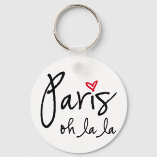 Paris oh la la keychain