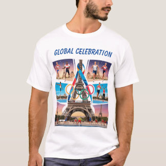 Paris Olympic 2024: A Celebration of Global Unity  T-Shirt