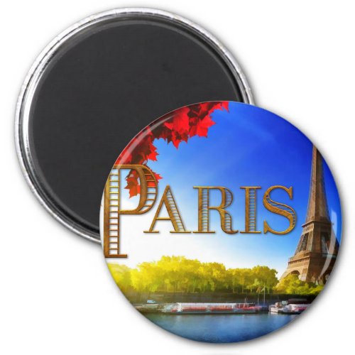 Paris on the Seine Magnet