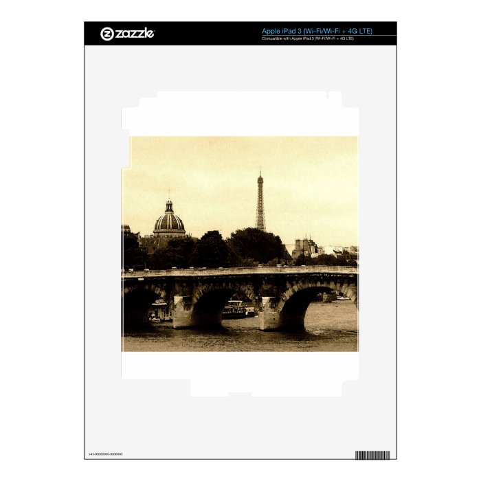 Paris on the Square iPad 3 Skin