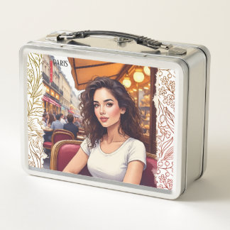Paris, One Day in Champs-Elysees, Francis Metal Lunch Box