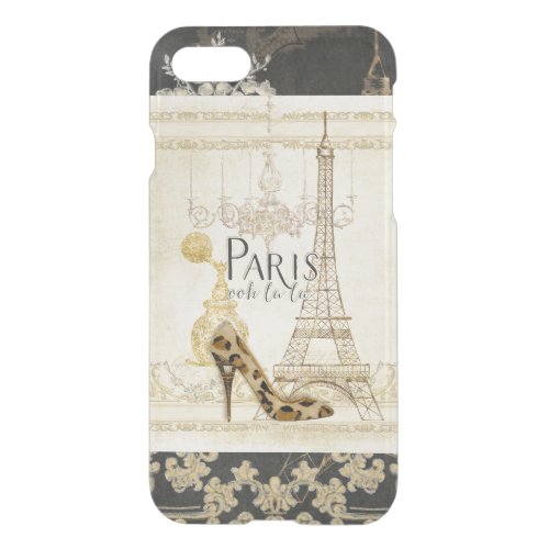 Paris ooh la  Fashion Eiffel Tower Chandelier iPhone SE87 Case