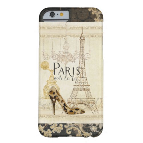 Paris ooh la la Fashion Eiffel Tower Chandelier Barely There iPhone 6 Case