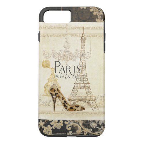 Paris ooh la la Fashion Eiffel Tower Chandelier iPhone 8 Plus7 Plus Case