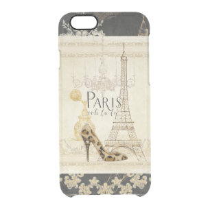 Paris ooh la la Fashion Eiffel Tower Chandelier Clear iPhone 6/6S Case