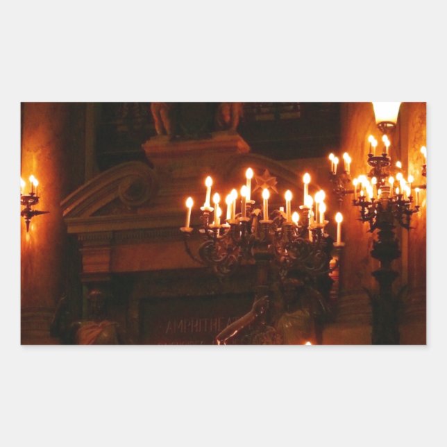 Paris Opera House / Palais Garnier Rectangular Sticker (Front)