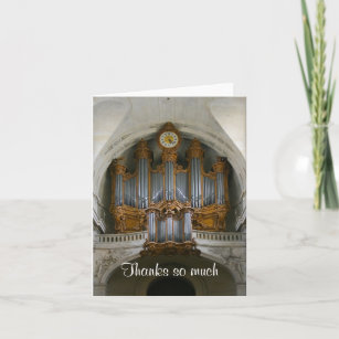 Paris organ thank you card