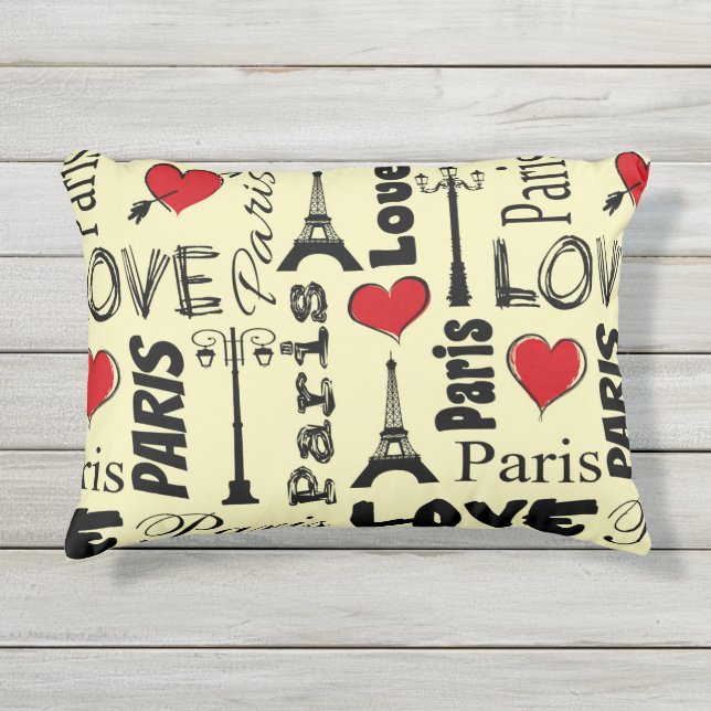 Paris Outdoor Pillow (Front)