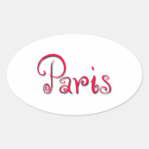 Paris Oval Sticker