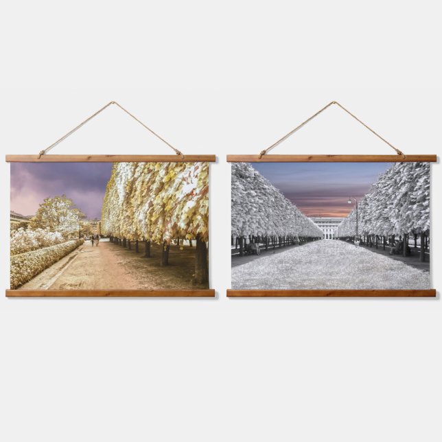 Paris Palais Royal Garden Hanging Tapestry (Double)