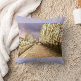 Paris Palais Royal Garden Throw Pillow