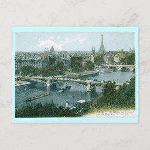 Paris Panorama Vintage Postcard