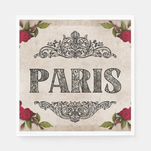 Paris Paper Napkin