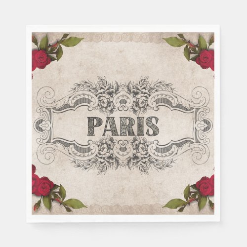 Paris Paper Napkin