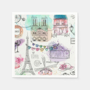 Paris Paper Napkins