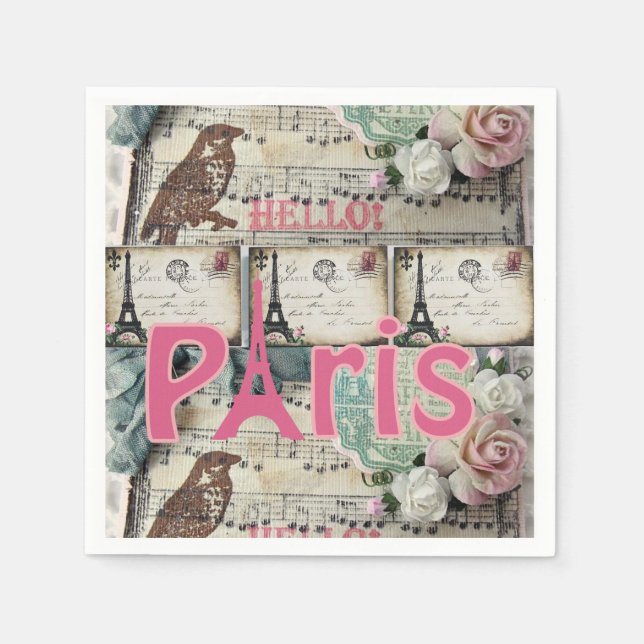 Paris, Paper Napkins (Front)