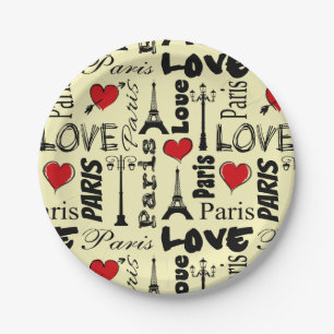 Paris Paper Plates