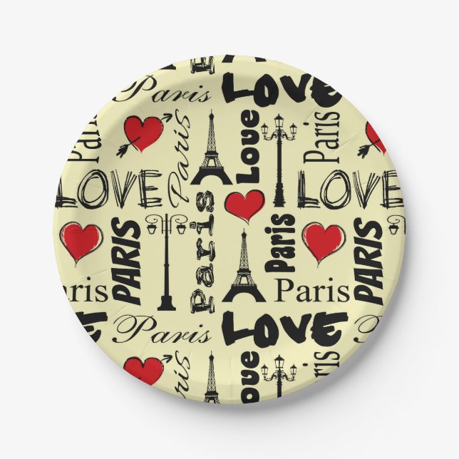 Paris Paper Plates (Front)