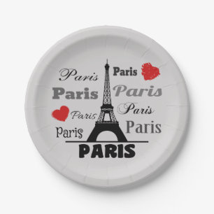 Paris Paper Plates