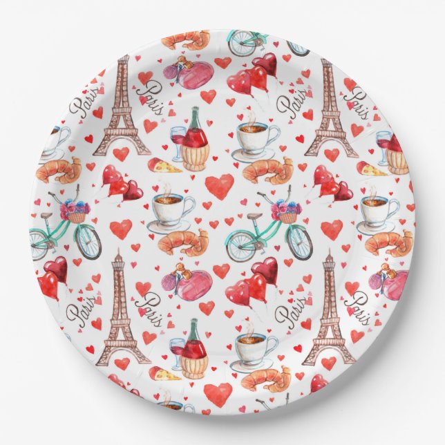 Paris  paper plates (Front)