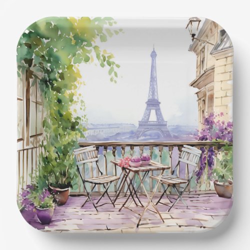 Paris  paper plates