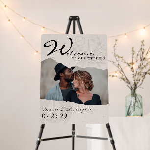 Paris Passport Wedding Welcome Sign