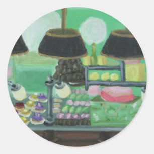 "Paris Patisseries" Classic Round Sticker