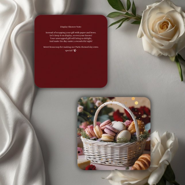 Paris Patisseries Macaroons Magazine Themed Enclosure Card (Creator Uploaded)