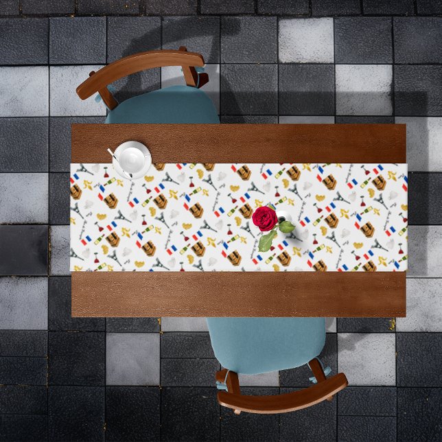 Paris Pattern Medium Table Runner (Creator Uploaded)