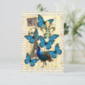 Paris, peacock and butterflies (Standing Front)