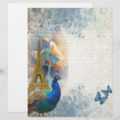 Paris peacock collage (Front/Back)
