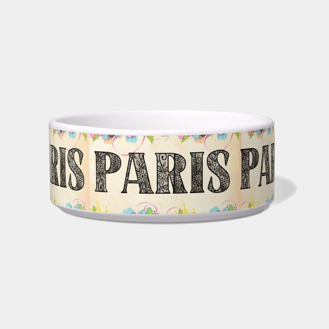 Paris Pet Bowl (Front)