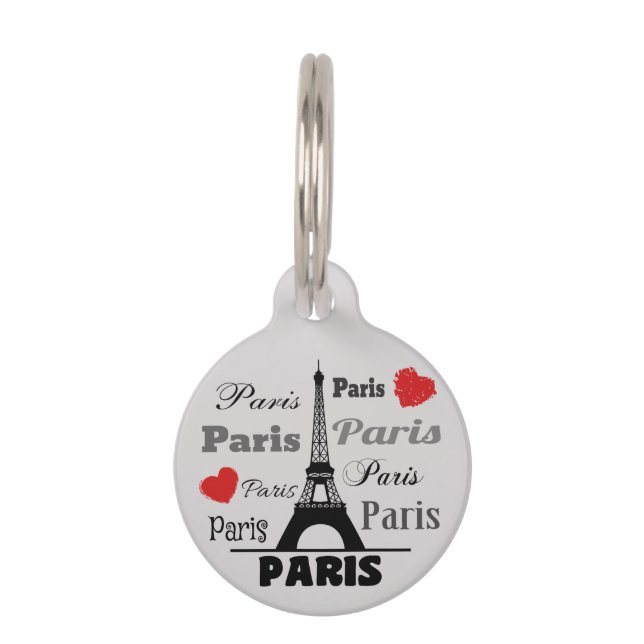 Paris Pet ID Tag (Front)