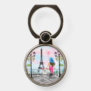 Paris Phone Ring Stand with Eiffel Tower