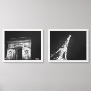 Paris Photo Black & White Wall Art Sets