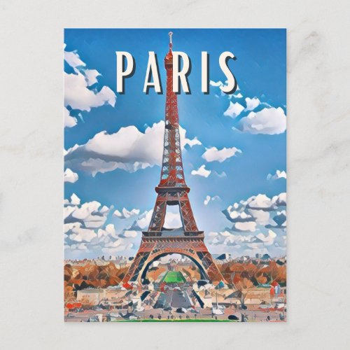Paris Photo Vintage Postcard