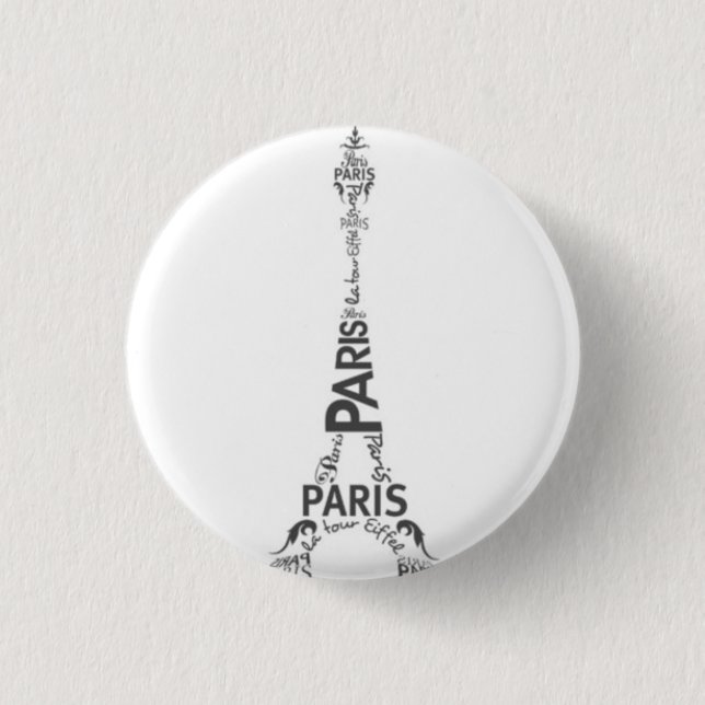 Paris Pinback Button (Front)