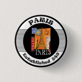 Paris Pinback Button