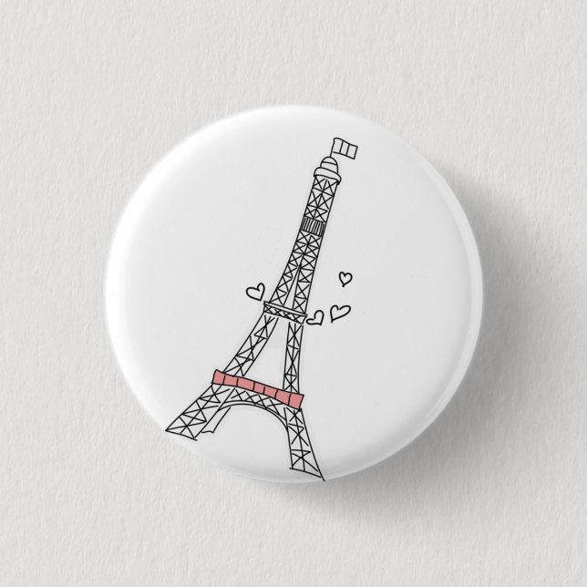 Paris Pinback Button (Front)