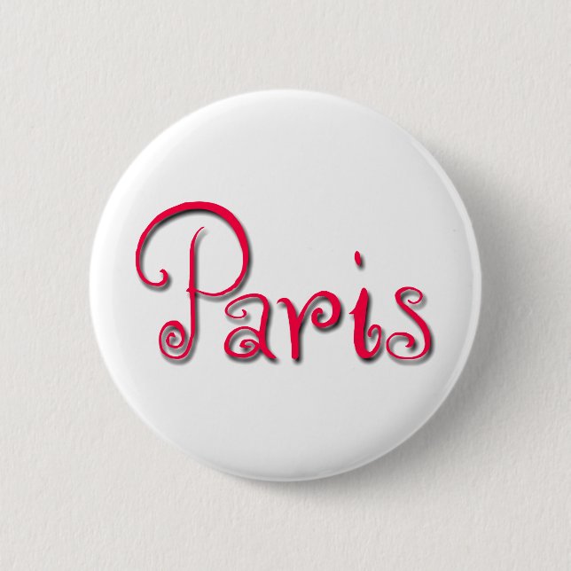 Paris Pinback Button (Front)