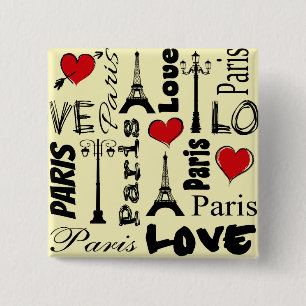 Paris Pinback Button