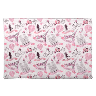 Paris Pink Cloth Placemat