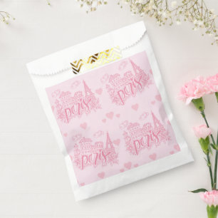 Paris Pink Favor Bag