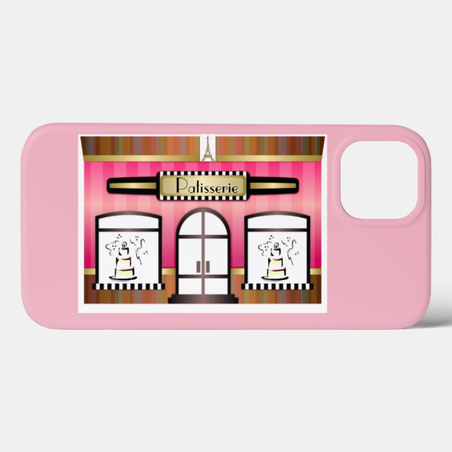 Paris Pink French Patisserie Case-Mate iPhone Case (Back (Horizontal))