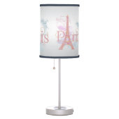 Paris Pink Glitter Eiffel Tower Table Lamp (Right)