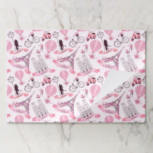 Paris Pink Paper Placemats