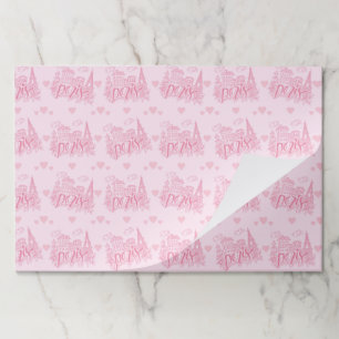 Paris Pink Paper Placemats