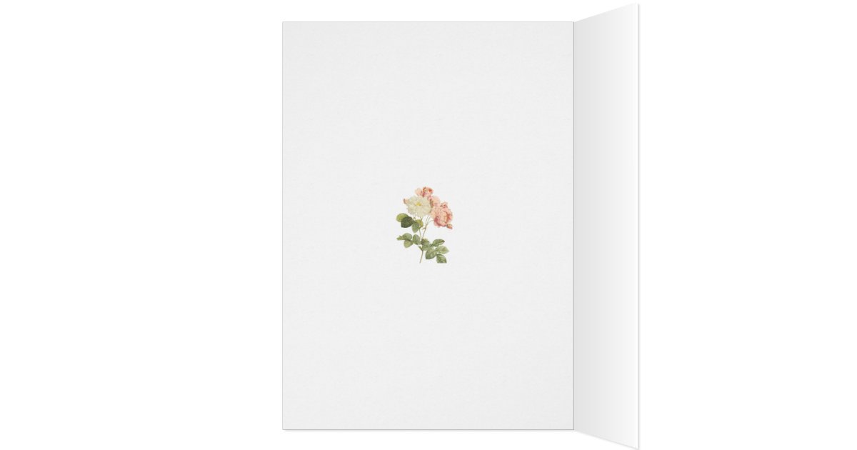Paris Pink Rose Vintage Romantic Thank You Card | Zazzle