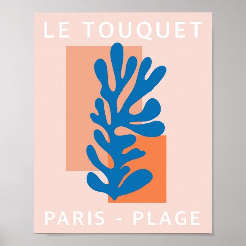 Paris Plage Matisse cutouts  Poster